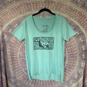 Junkyard Brewing Womens Relaxed Tee Floral Small
